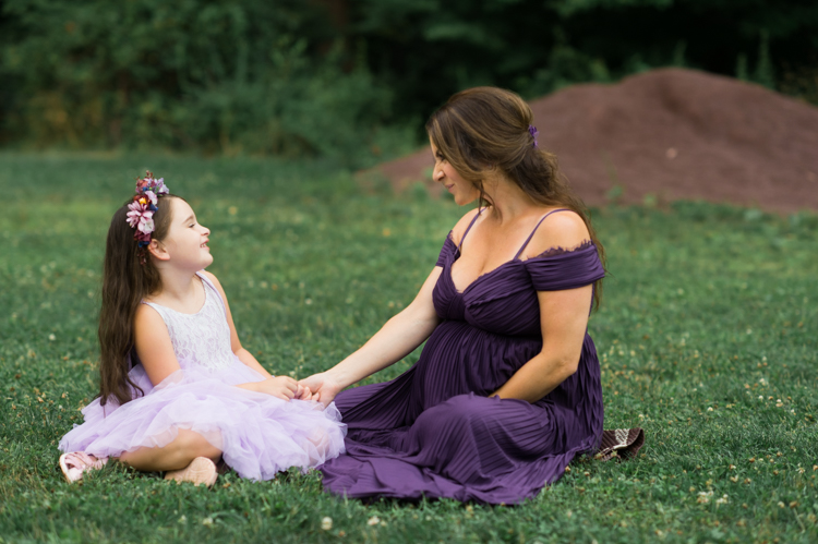 I was thrilled when Michelle from Pink Comb Studio reached out for her maternity photos. Following COVID-19 rule, keeping social distance I photographed Michelle and her two beautiful girls at Watchung Mountain NJ. With overcast weather three trees and grass showed such a rich deep green colors. I love bold rich colors in my photos as much as I love sunset golden hour. Michelle was just glowing and looked so beautiful. Was so happy to have such a beautiful mama in front of my camera before Michelle becomes mama of three girls. I can not wait to see her new baby girl and see her family grow. Michelle Surgent’s maternity session captured by Karis from heykaris.